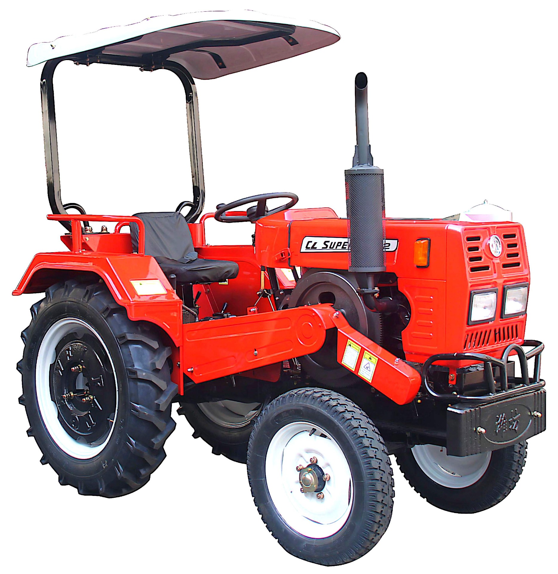 Mid-range tractor with canopy